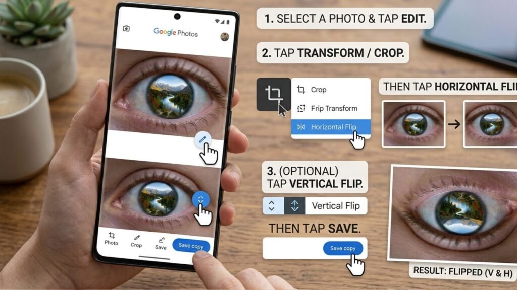 How to Flip a Photo on Android (Horizontally and Vertically)