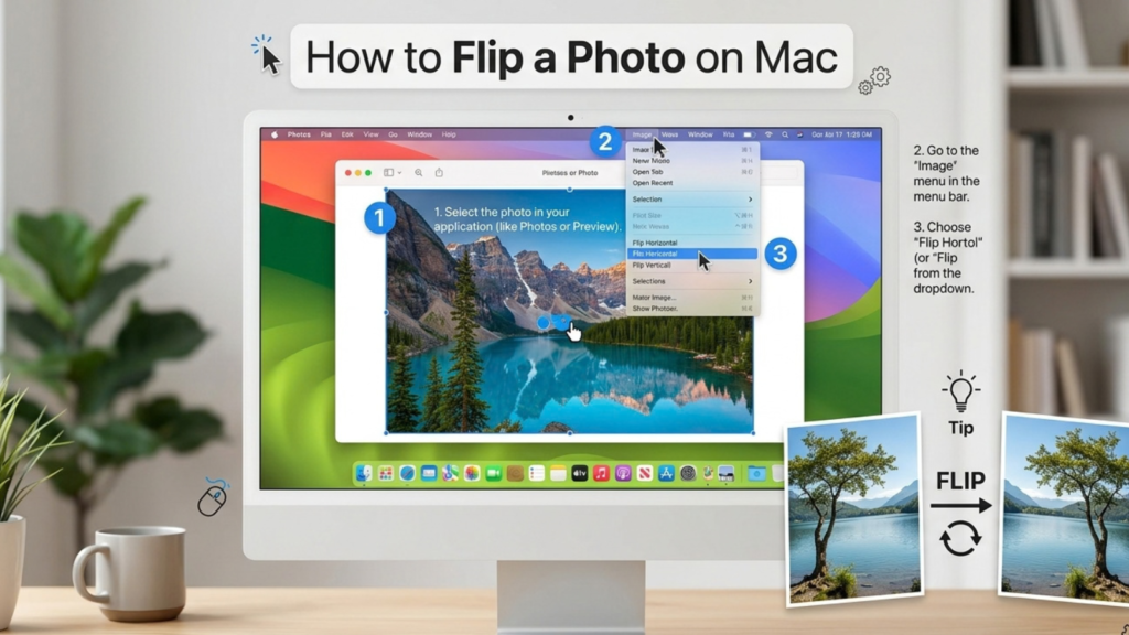 How to Flip a Photo on Mac (Preview)